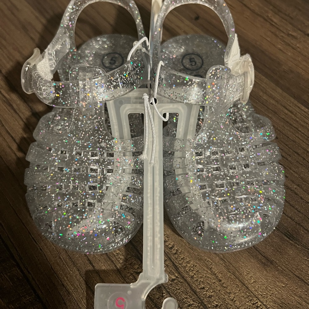 Cat & Jack Glitter Jelly Sandals